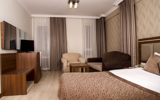 Slaapkamer van Hotel The Corner Park in Antalya