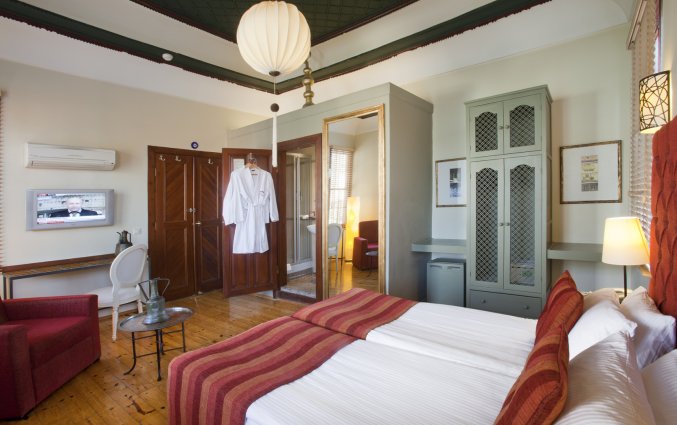 Slaapkamer van Hotel Alp Pasa in Antalya