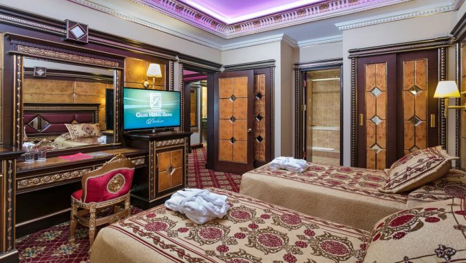 Slaapkamer van Hotel Club Sera in Antalya