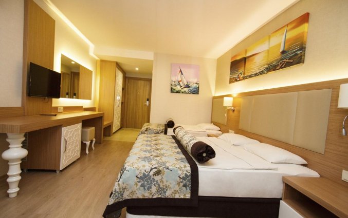 Slaapkamer van Hotel Blue Wave Suite in Alanya