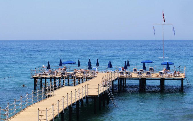 Strand van Hotel Sunprime C-Lounge in Alanya