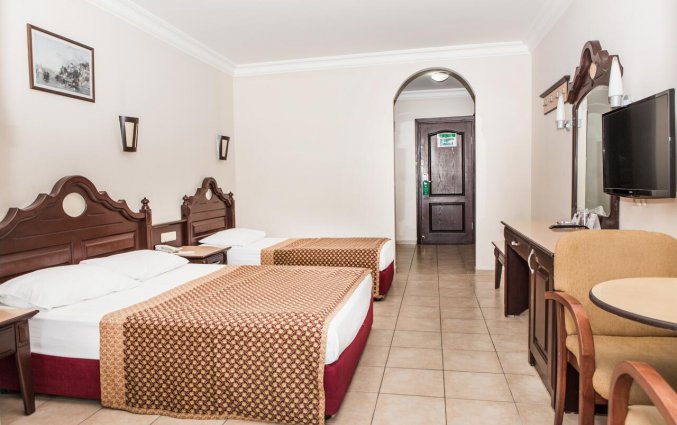 Slaapkamer van Hotel Kahya in Alanya
