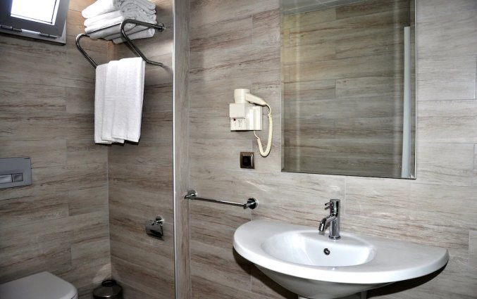 Badkamer van Hotel Kleopatra Atlas in Alanya