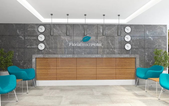 Receptie van Hotel Floria Beach in Alanya