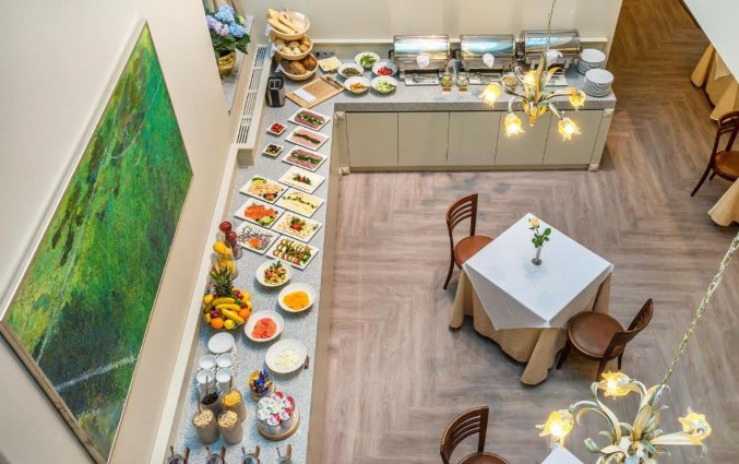 Ontbijtruimte van hotel Ratonda Centrum Vilnius