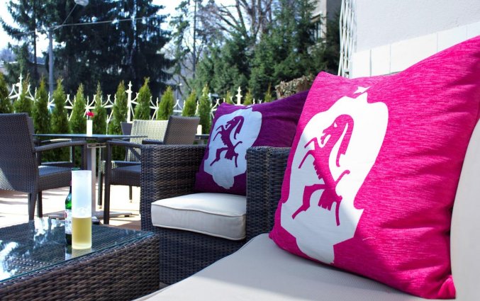 Terras van Hotel Villa Carlton Salzburg