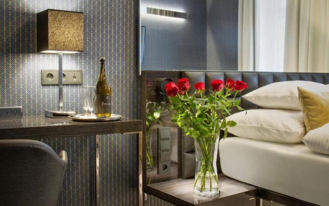 Tweepersoonskamer van Hotel Mucha Praag