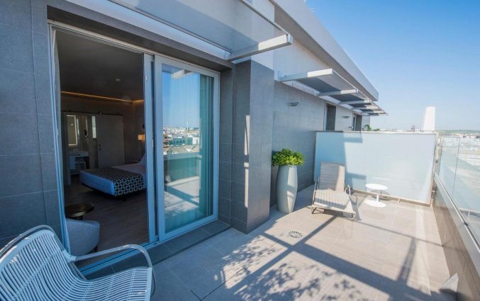 Balkon bij Hotel America Sevilla