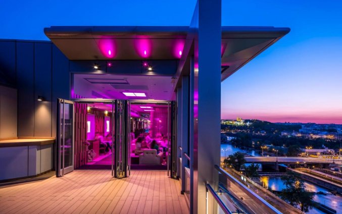 Dakterras bij Hilton Praag