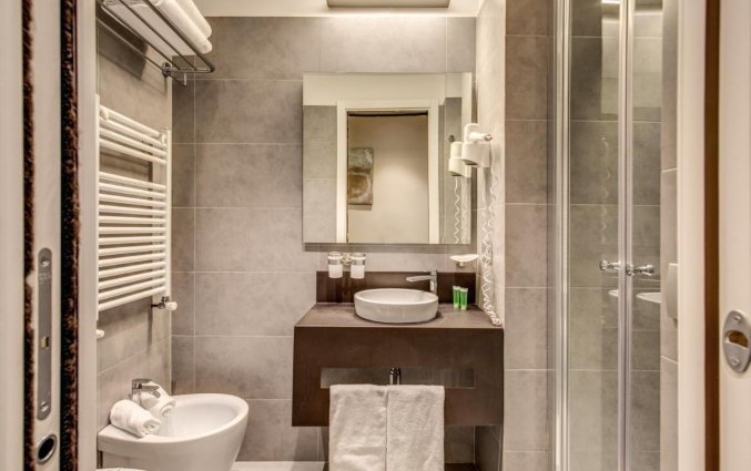 Badkamer bij Hotel Trevi