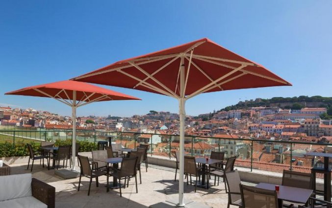 Dakterras van Hotel do Chiado Lissabon