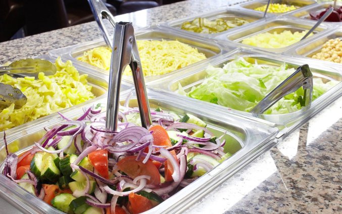 Ontbijtbuffet van hotel cabin in IJsland