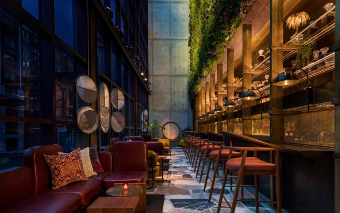 Bar van hotel Moxy NYC Chelsea