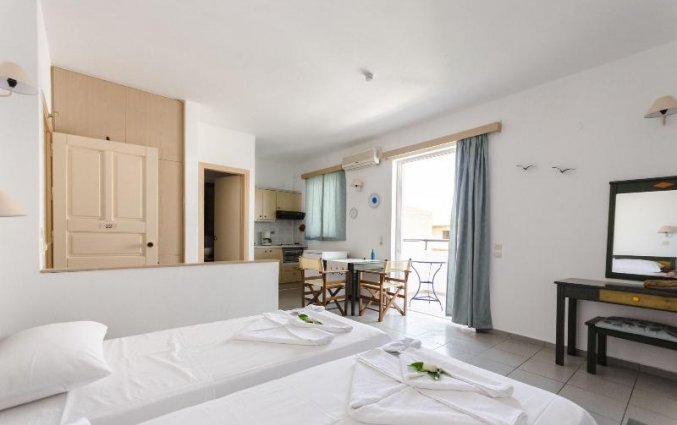 Tweepersoonskamer van Happiness Apartments Chersonissos