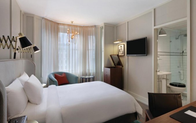 Tweepersoonskamer van hotel Evelyn