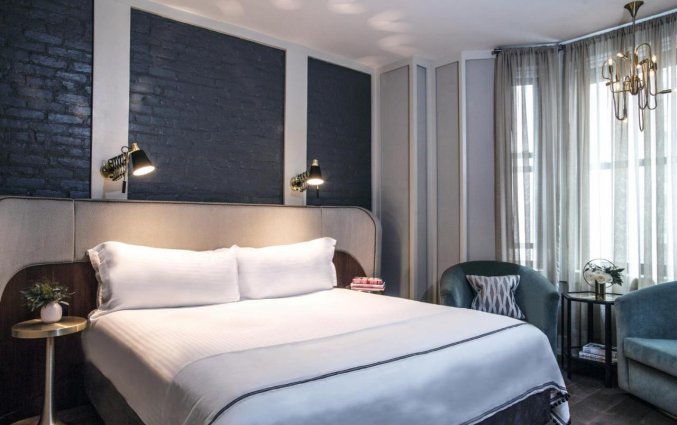Tweepersoonskamer van hotel Evelyn