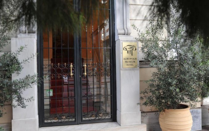 Ingang van Acropolis Museum Boutique Hotel Athene