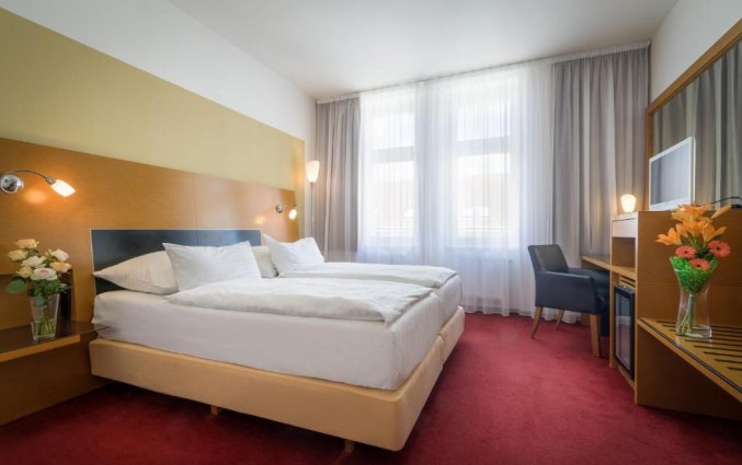 Tweepersoonskamer van hotel Theatrino Praag