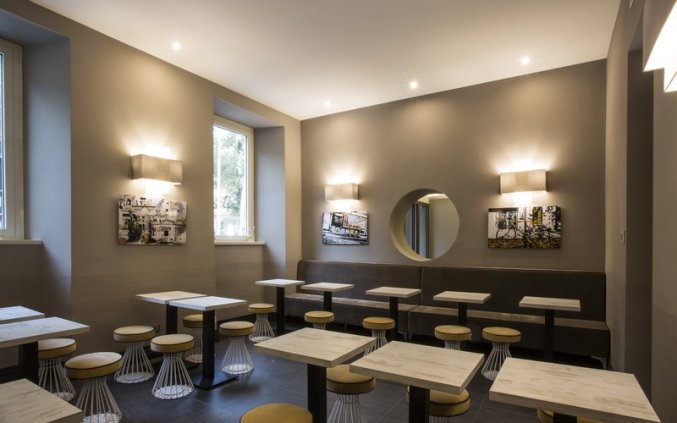 Ontbijtzaal van Hotel The Guardian Rome