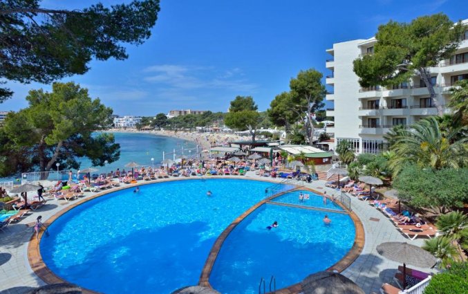 Zwembad en de kust naast ALUA MIAMI IBIZA