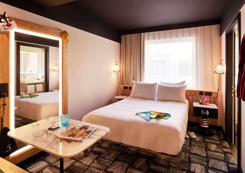 Tweepersoonskamer Hotel Mama Shelter London Shoreditch