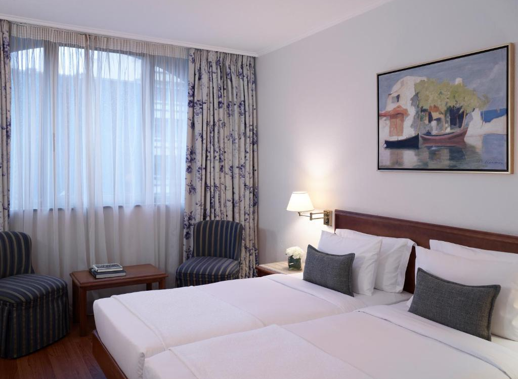 Tweepersoonskamer van Hotel Titania in Athene