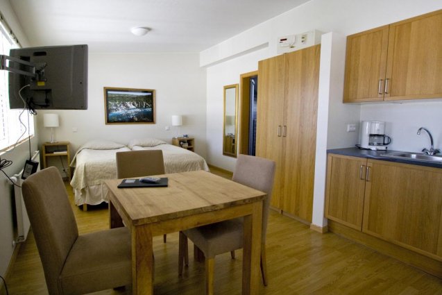 Tweepersoonskamer van Hotel Fron in IJsland