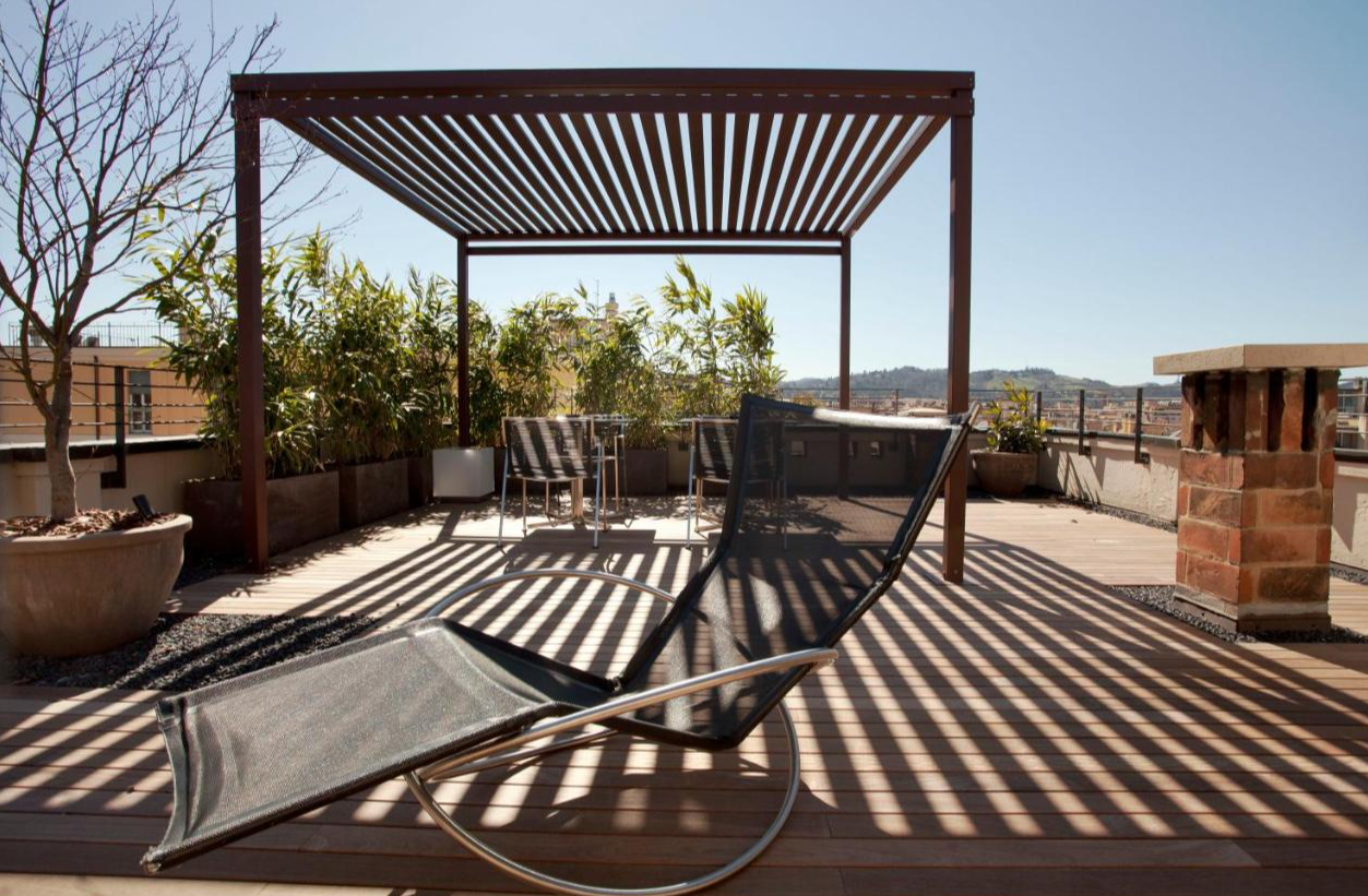 Terras van I Portici Hotel Bologna