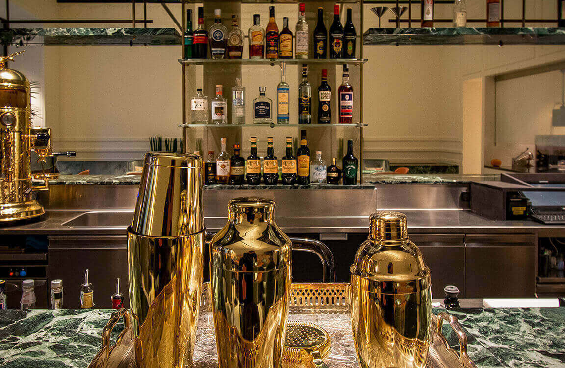 Bar van Hotel Corona d Oro in Bologna