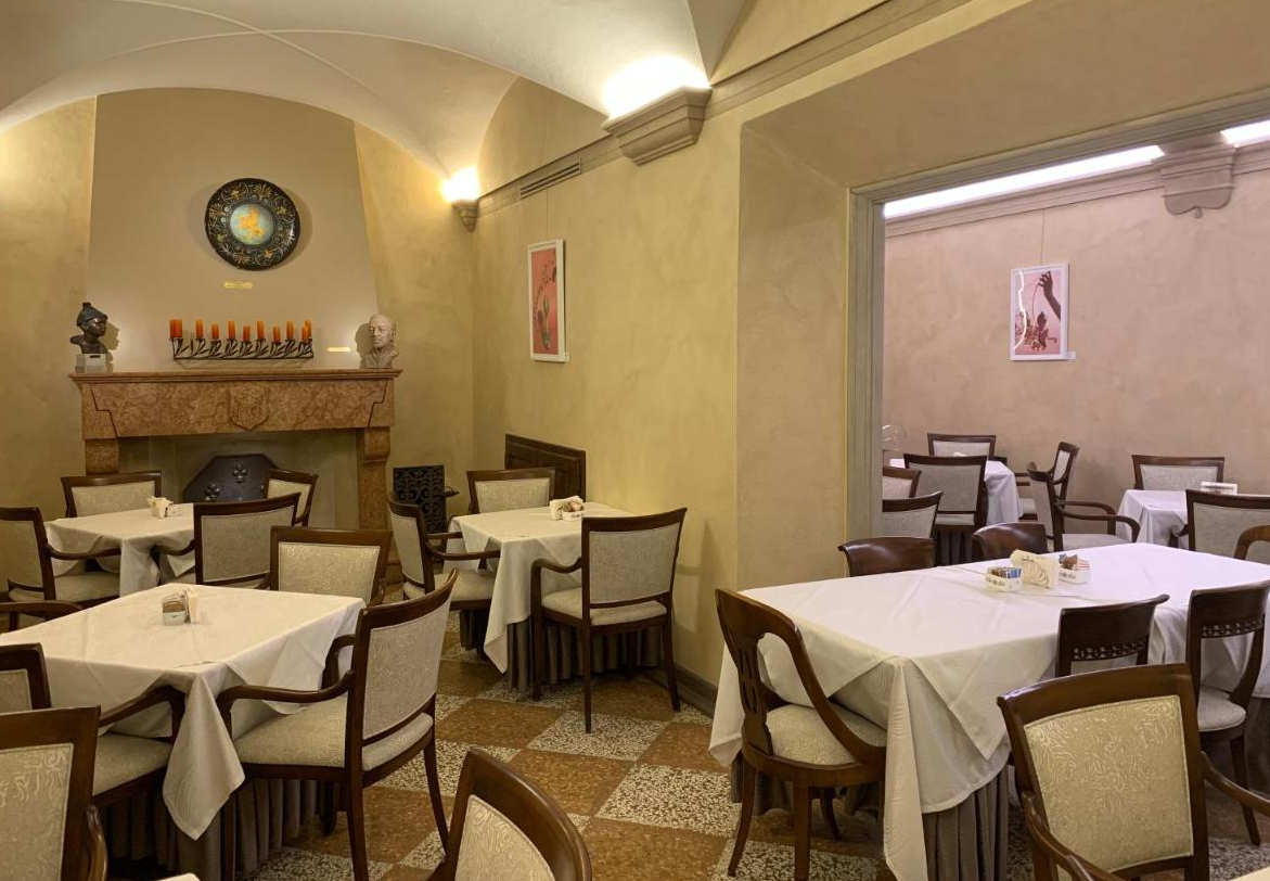 Restaurant van Art Hotel Commercianti Bologna