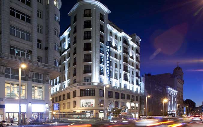 Gebouw van Hotel Regente in Madrid