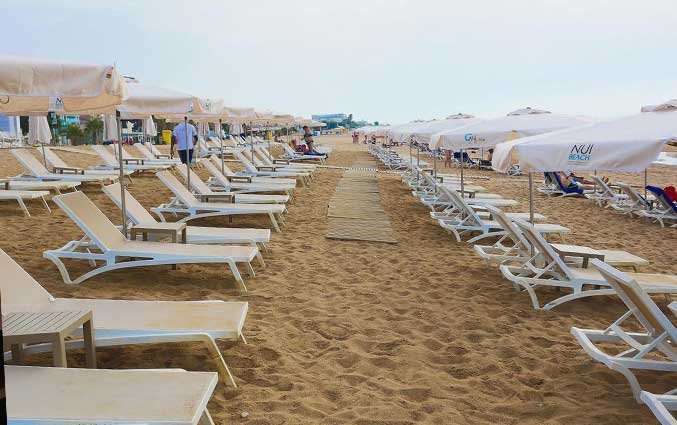 Strand van Hotel Volga in Costs Brava