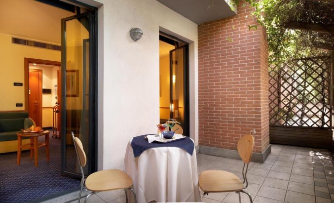 Terras van Pacific Hotel Fortino Turijn