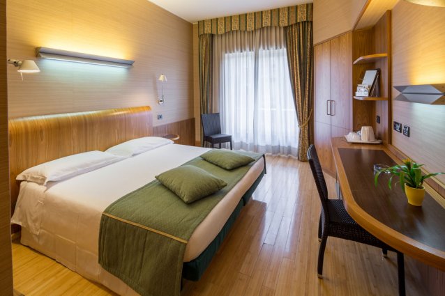 Tweepersoonskamer van Hotel Best Western Luxor in Turijn