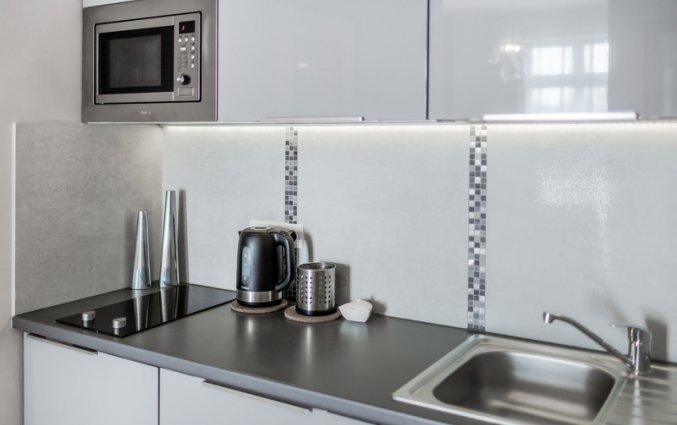 Keuken van een appartement van Appartementen 4Seasons in Krakau