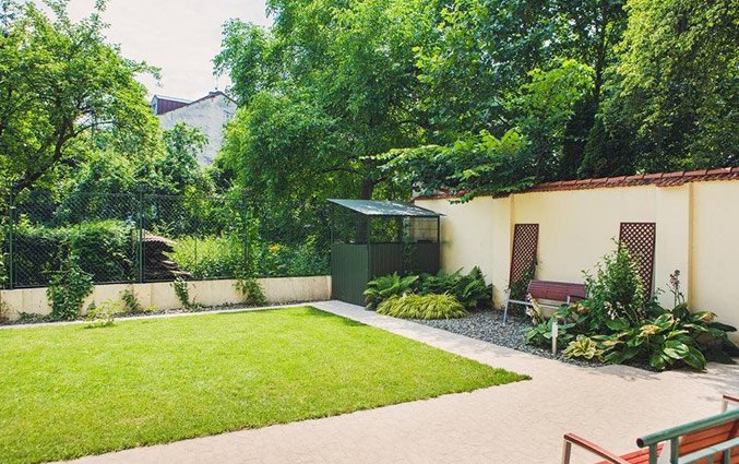 Tuin van Appartementen 4Seasons in Krakau