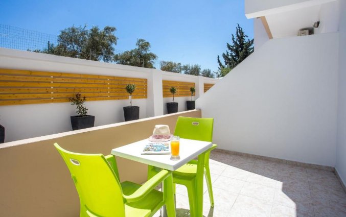 Balkon van een studio van Stavris Studios Rhodos