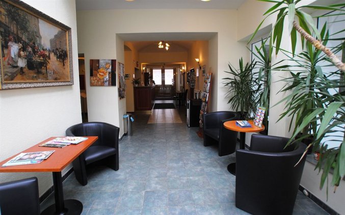 Zithoek van Hotel Augustus et Otto in Praag