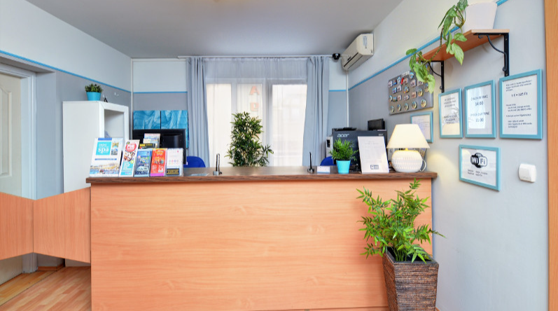 Receptie van Aparthotel Agape in Budapest