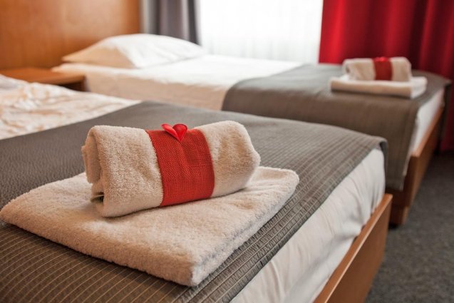 Tweepersoonskamer van Hotel Alexander in Krakau