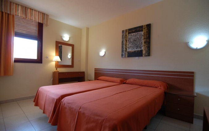 Tweepersoonskamer van appartementen Caribe