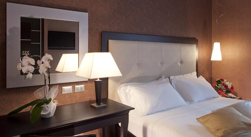 Tweepersoonskamer van Hotel Fiume in Rome