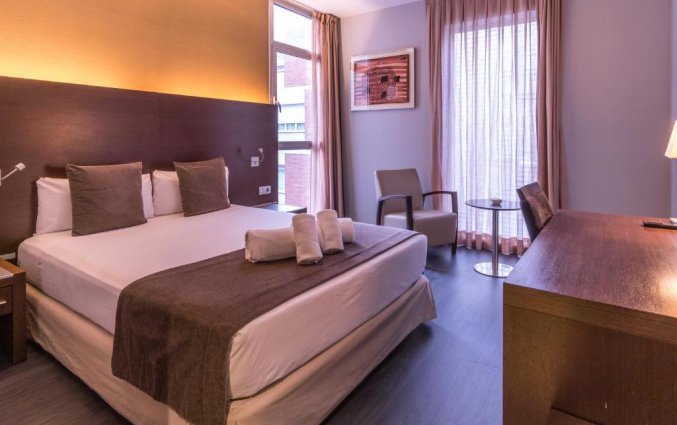 Tweepersoonskamer van Hotel Madanis Barcelona