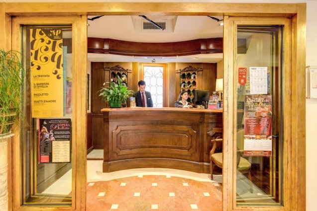 Lobby van hotel Al Codega