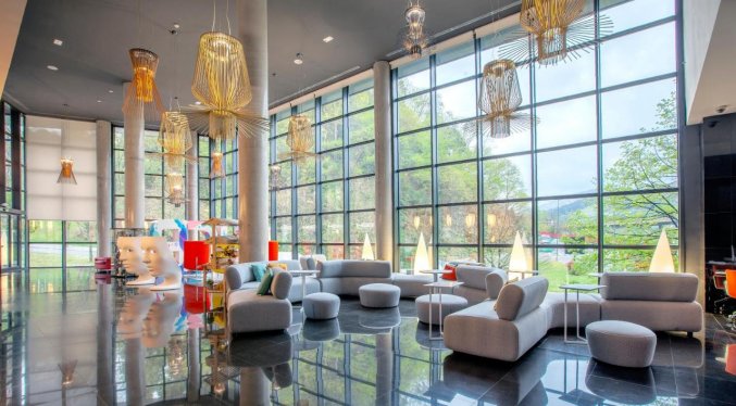 Lounge van Hotel Gran Bilbao