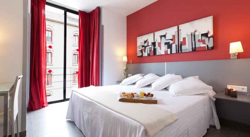 Tweepersoonskamer van Hotel Medicis in Barcelona