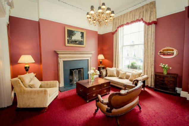 Lounge van Hotel Albany House in Dublin