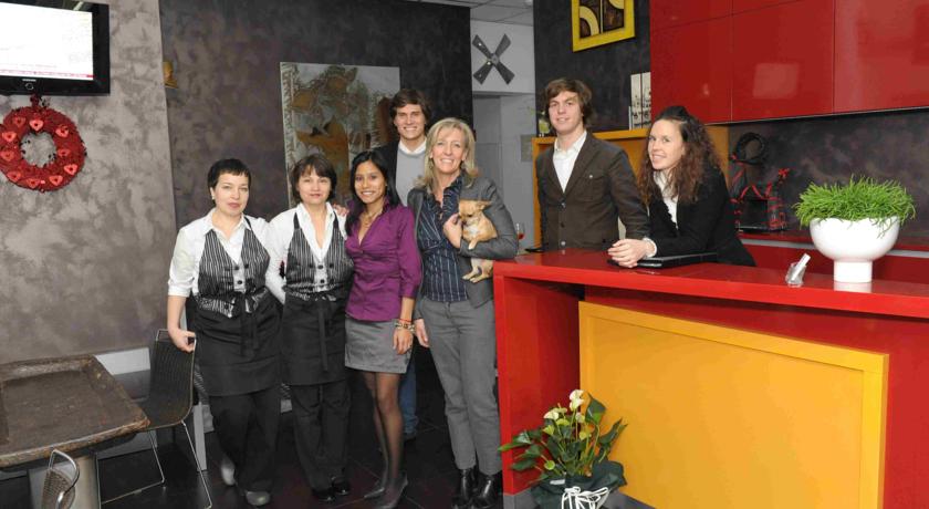 Receptie met personeel van hotel Aaron stedentrip Venetië