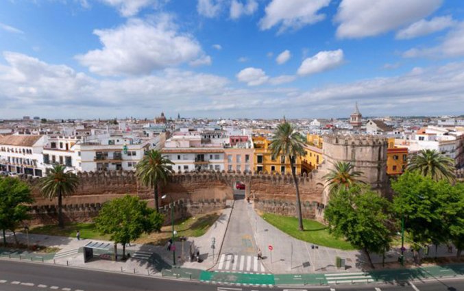Uitzicht van hotel Sevilla Macarena in Sevilla