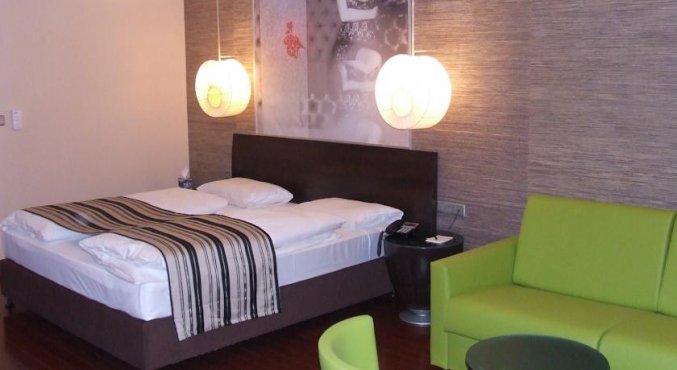 Tweepersoonskamer van Hotel Soho Boutique in Budapest